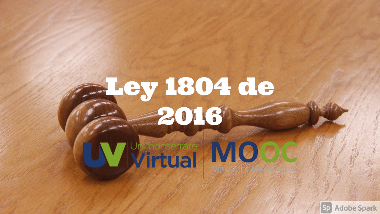 MOOC Ley 1804 de 2016